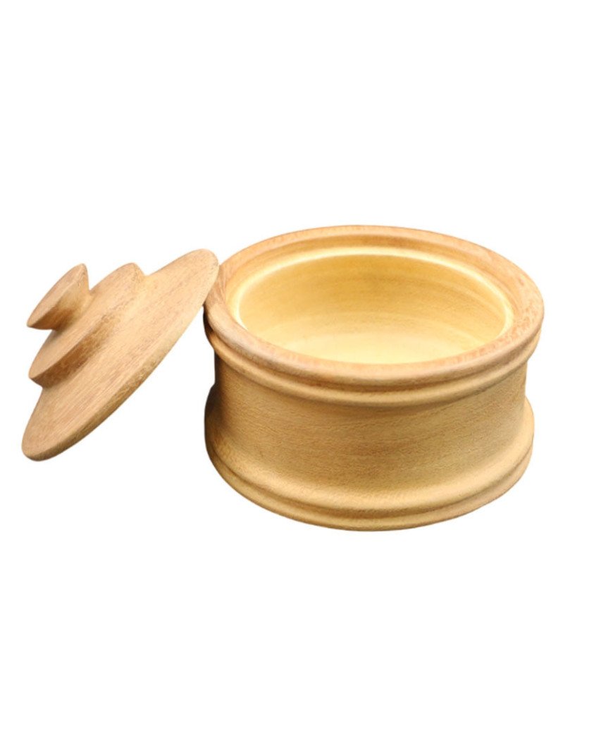 Pot rond en bois Iroko/ Multi-usage