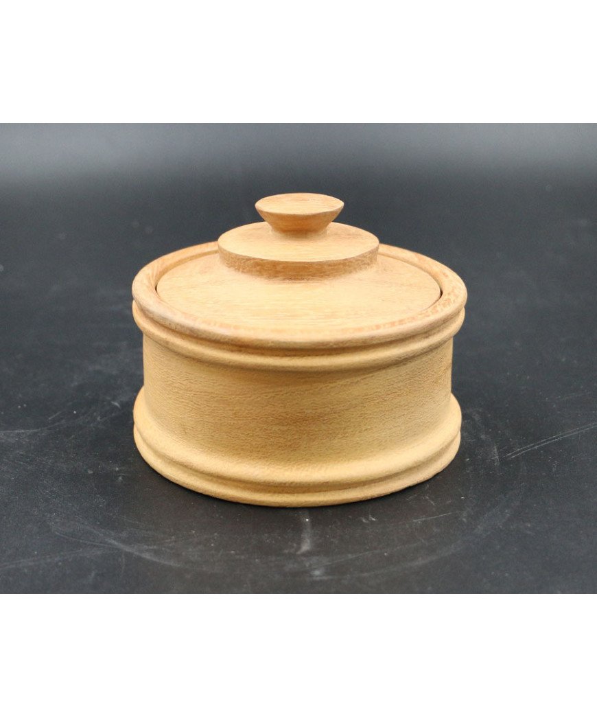 Pot rond en bois Iroko/ Multi-usage