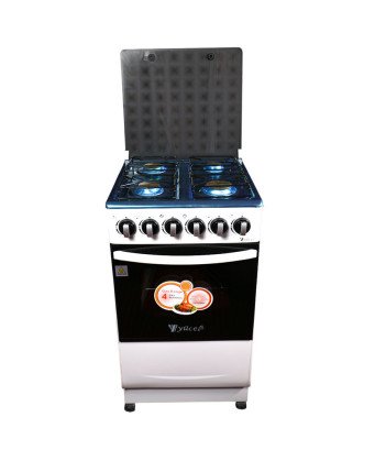 Gazinièe 50*50 Blanc Yucel 4 feux /2fours