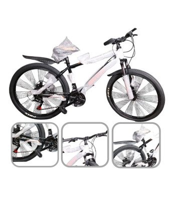 Vélo 26 pouces noir/21 vitesses /cadre robuste en acier au carbone/amortisseur de chocs