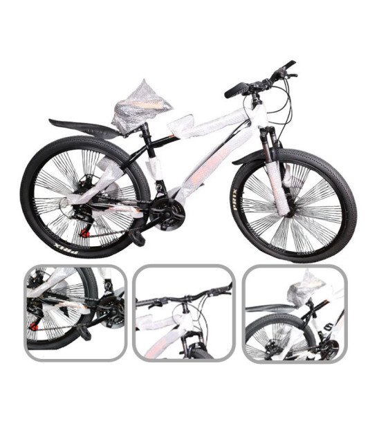 Vélo 26 pouces noir/21 vitesses /cadre robuste en acier au carbone/amortisseur de chocs