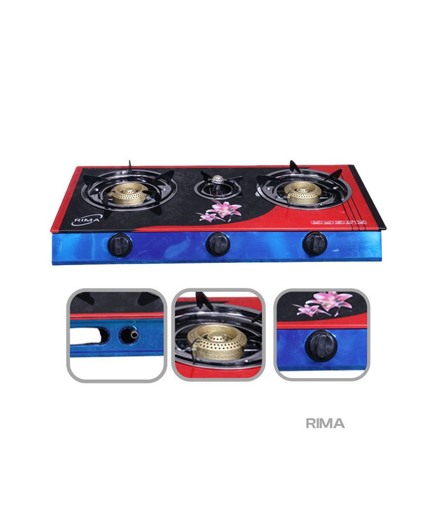 Gazinière -RIMA-3 Feux Vitré