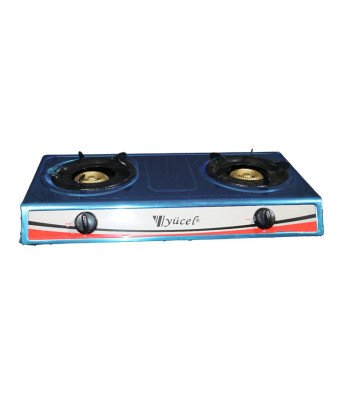 Gazinière Yucel/ 2 feux inox /Automatique