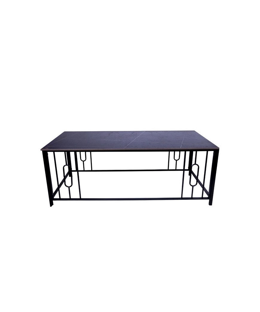 Table centrale/Marbre/Noir/1M20X60CMX32CM