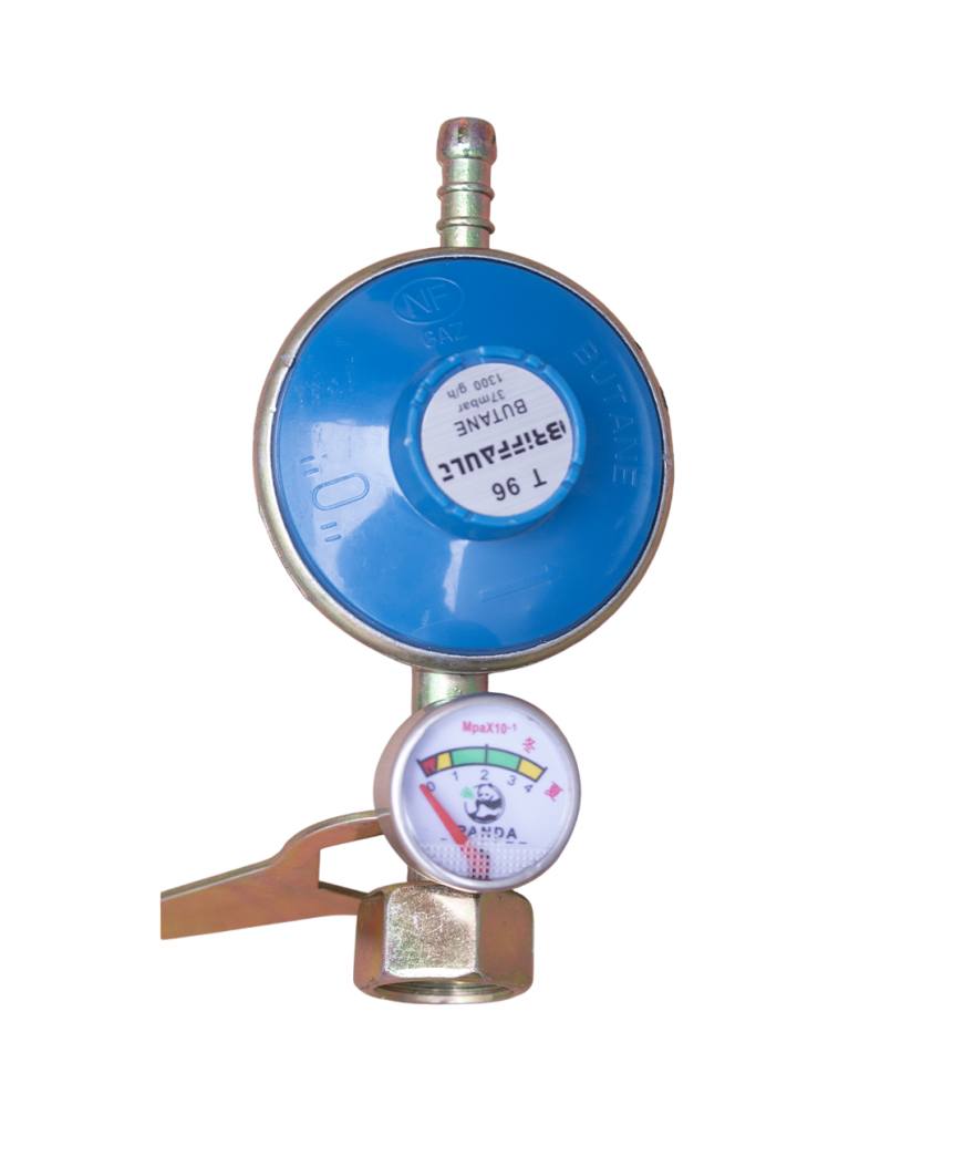 Sécurisé permet de vérifier la pression de sortie du gaz .