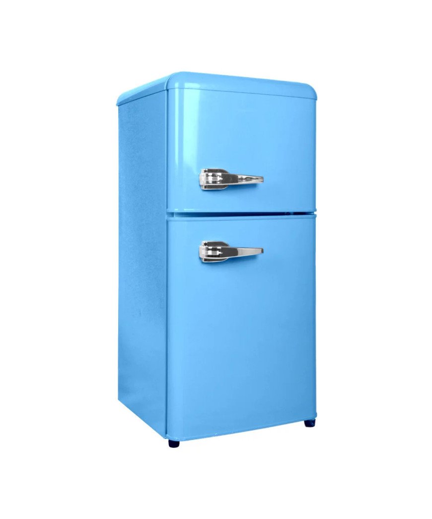 Mini  Réfrigérateur Combiné Nasco rétro/110LT/Bleu