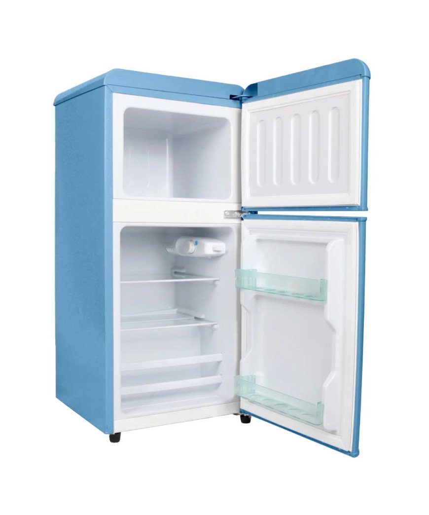 Mini  Réfrigérateur Combiné Nasco rétro/110LT/Bleu