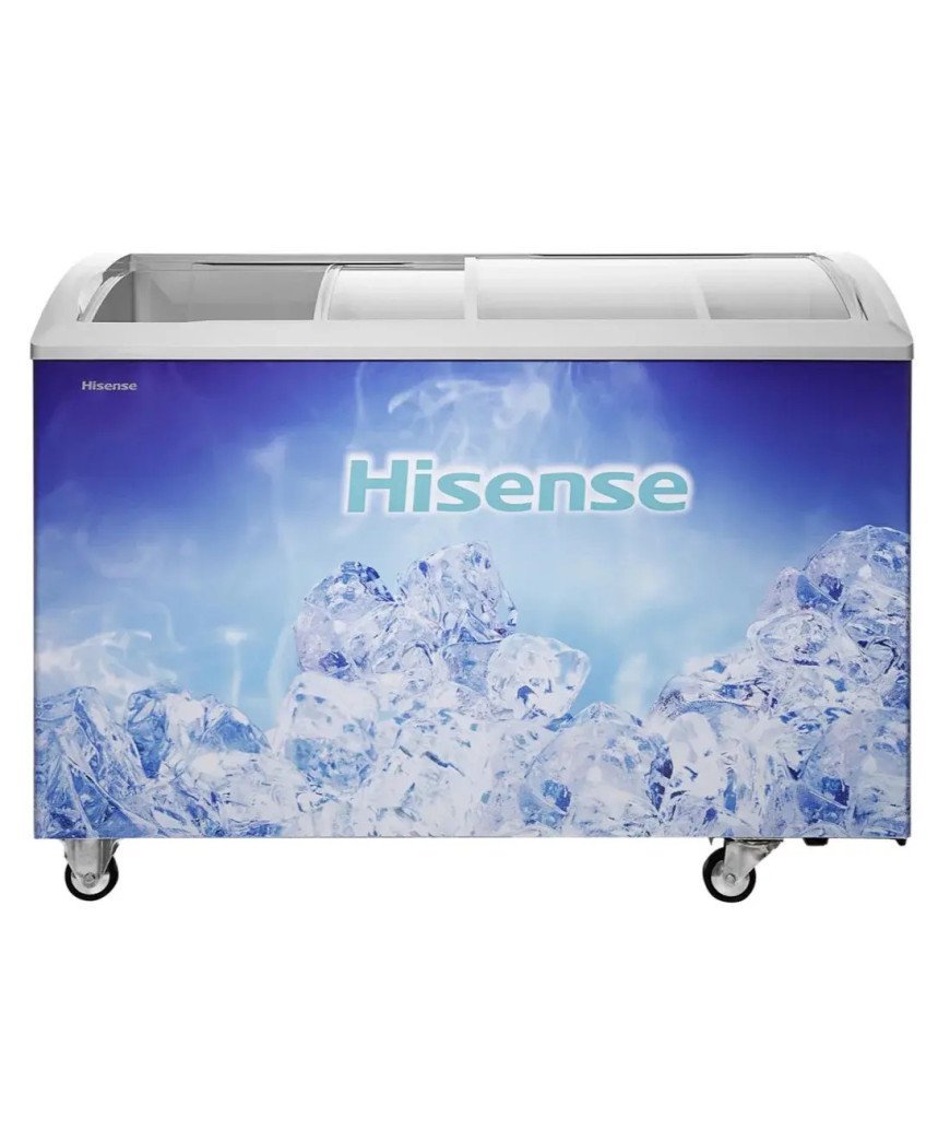 Congélateur Horizontale coffre Hisense  Vitré/Economie d'énergie/ 303L