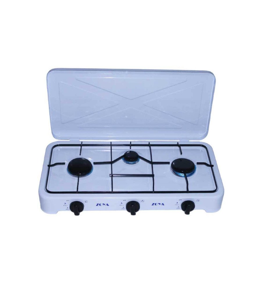 Gazinière 3 feux blanc ordinaire Manuelle/zoya