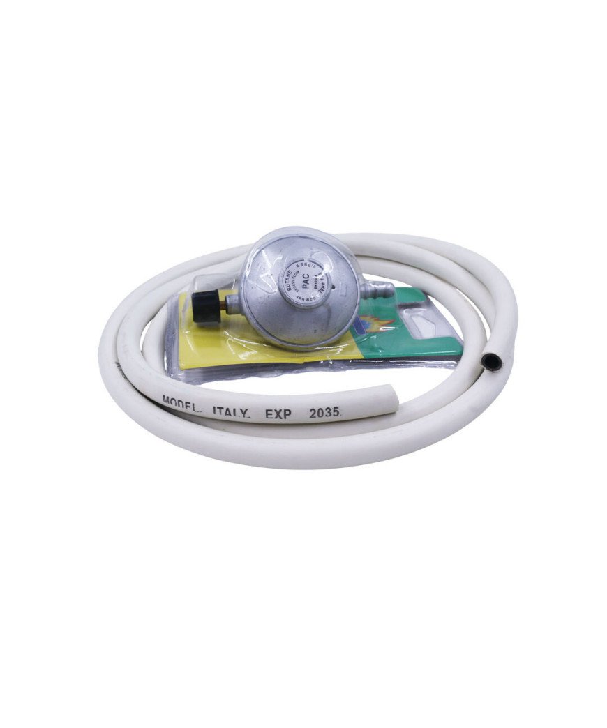Kit de raccordement B6/Tuyau de gaz Blanc solide durable 2M/Détendeur B6