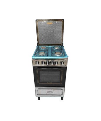 Gazinière Universal/50x50 Inox /4 Feux de cuisson /2  Feux dans le four