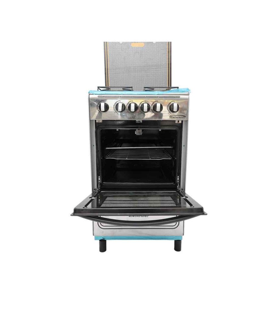 Gazinière Universal/50x50 Inox /4 Feux de cuisson /2  Feux dans le four