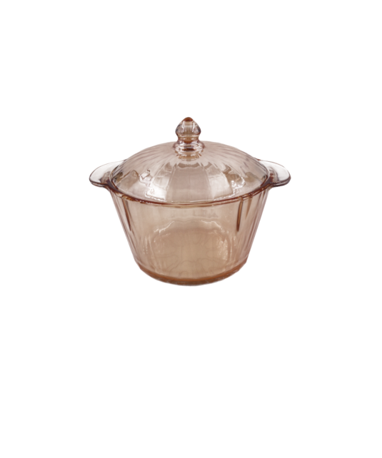 Casserole en verre avec couvercle/nouilles/soupe/lait