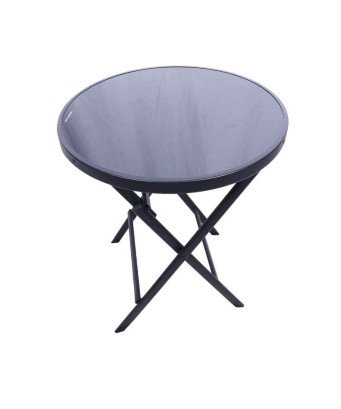 Table vitré Rond 60X60x71CM