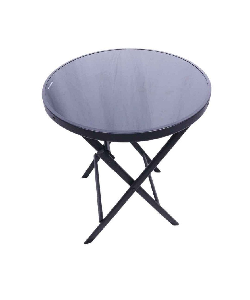 Table vitré Rond 70X70x71CM