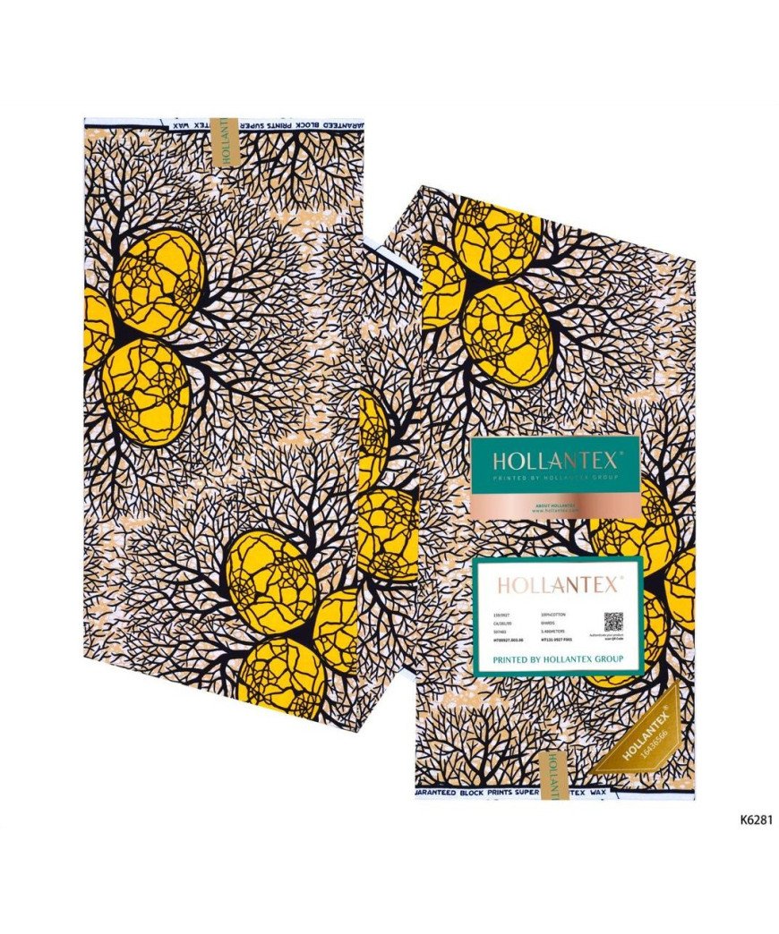 Pagne Hollantex /3 pièces /Jaune Marron Noir