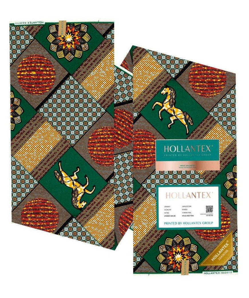 Pagne Hollantex /3 pièces/Motifs Cheval