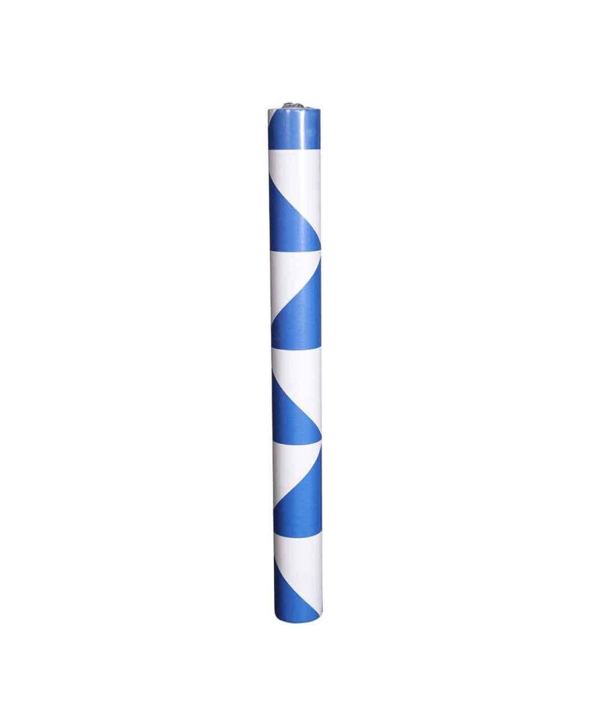 Papier Peint/Adhésif Mural/60Cm*10M/ Motif a bande bleu blanc