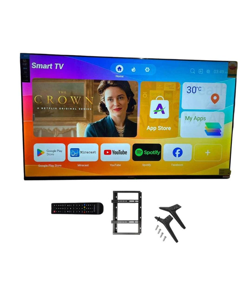 TV 65 pouces /Soaitv / 2 télécommande simple/support mural/Android /4K
