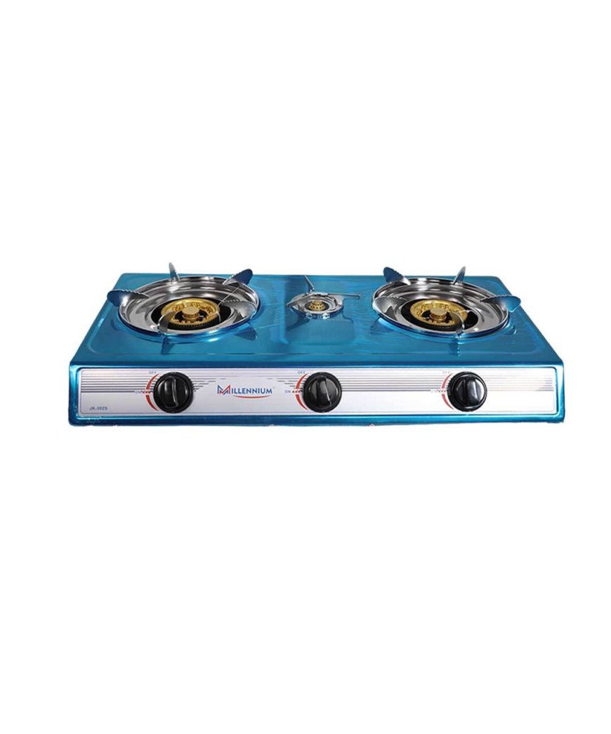 Gazinière 3 feux Inox automatique /Millenium super qualité