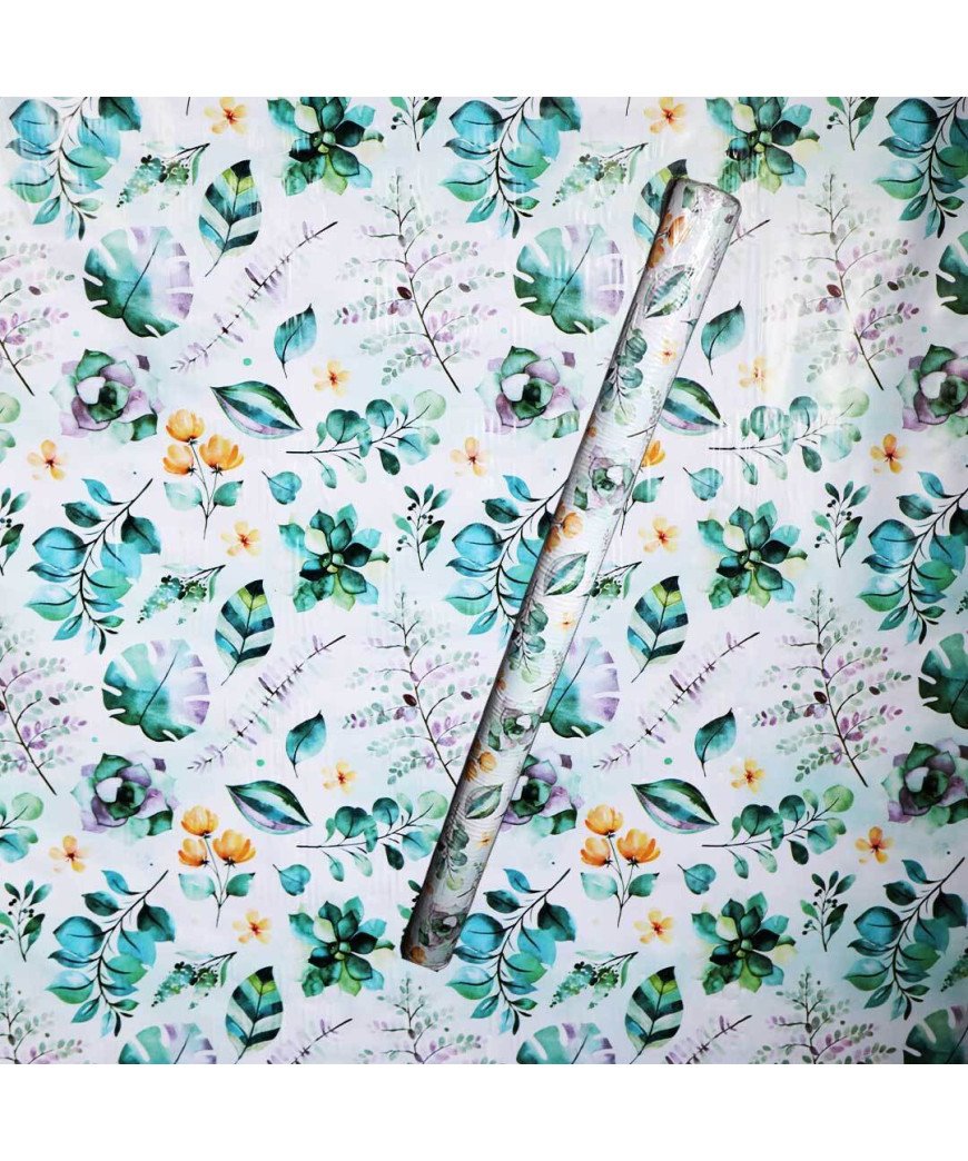 Nappe de table/ 1.35X2M/Bleu fleuri