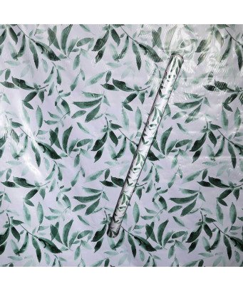 Nappe de table/ 1.35X2M/Bleu vert fleuri