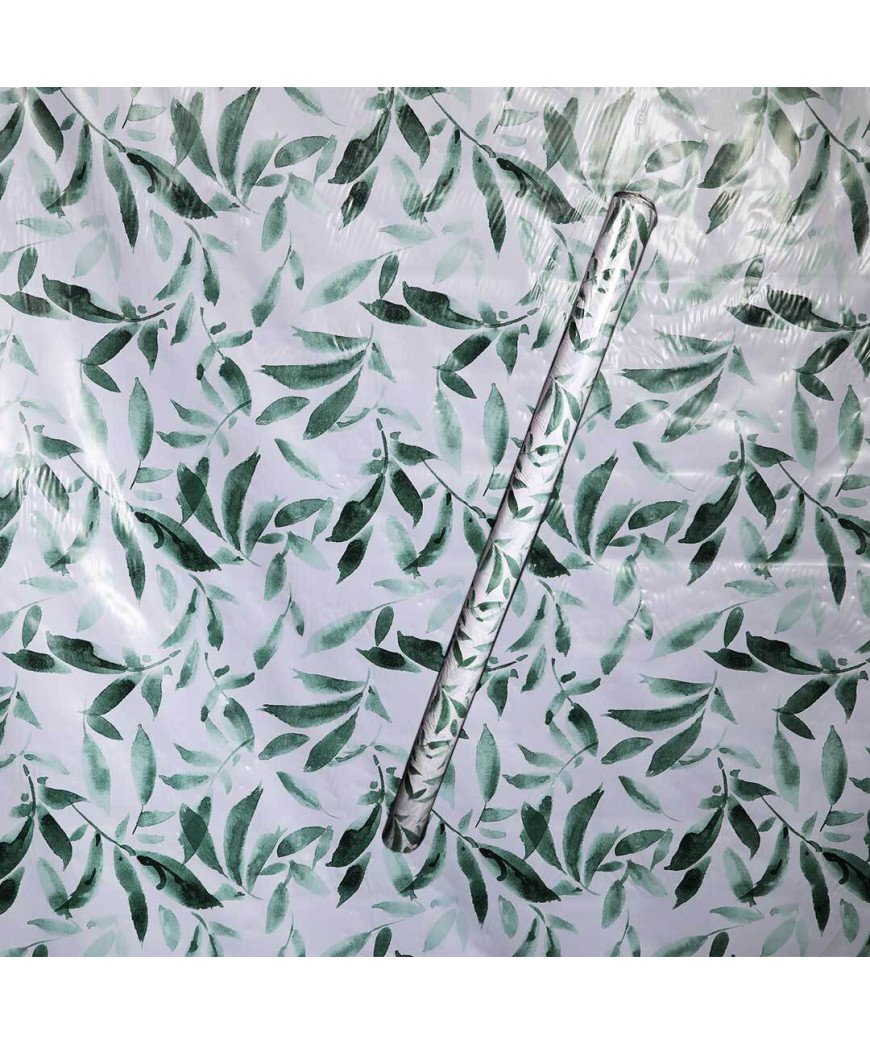 Nappe de table/ 1.35X2M/Bleu vert fleuri