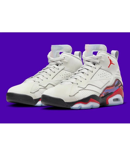 Basket Jordan jumpman Mvp/Blanc semelle tricolore J1