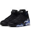 Basket Montante Jordan jumpman Mvp/Noire avec et semelle bleu  transparent J8