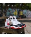 Basket Montante Jordan jumpman Mvp/Blanc noire rouge /J13