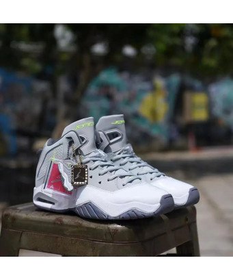 Basket Montante Jordan jumpman Mvp/Blanc noire rouge /J13
