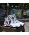 Basket Montante Jordan jumpman Mvp/Blanc noire rouge /J13