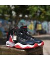 Basket Montante Jordan jumpman Mvp/Rouge blanc noire  /J15