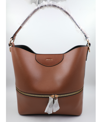 Sac Bago marron-2 pièces + porte monnaie