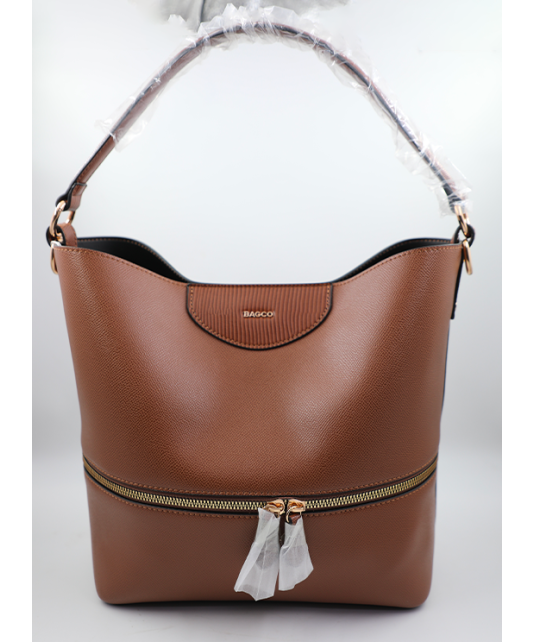 Sac Bago marron-2 pièces + porte monnaie