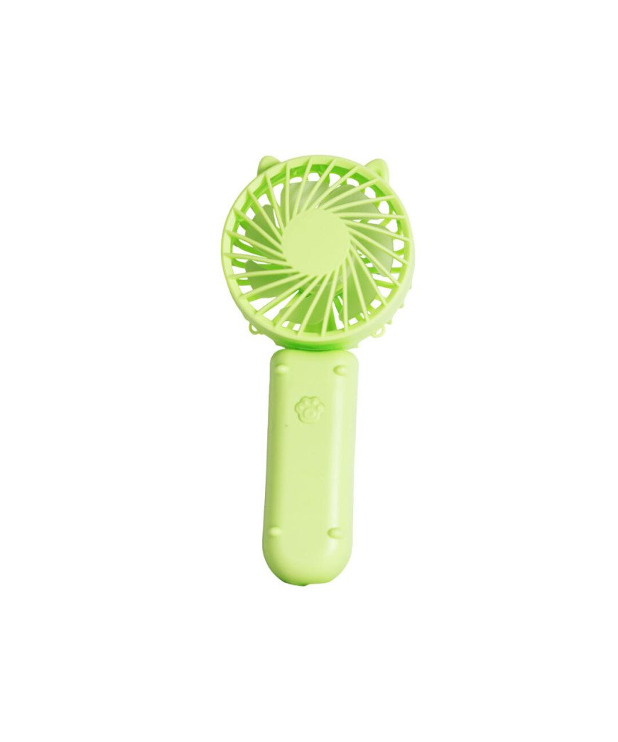 Mini Ventilateur portable USB rechargeable 3 vitesses/vert