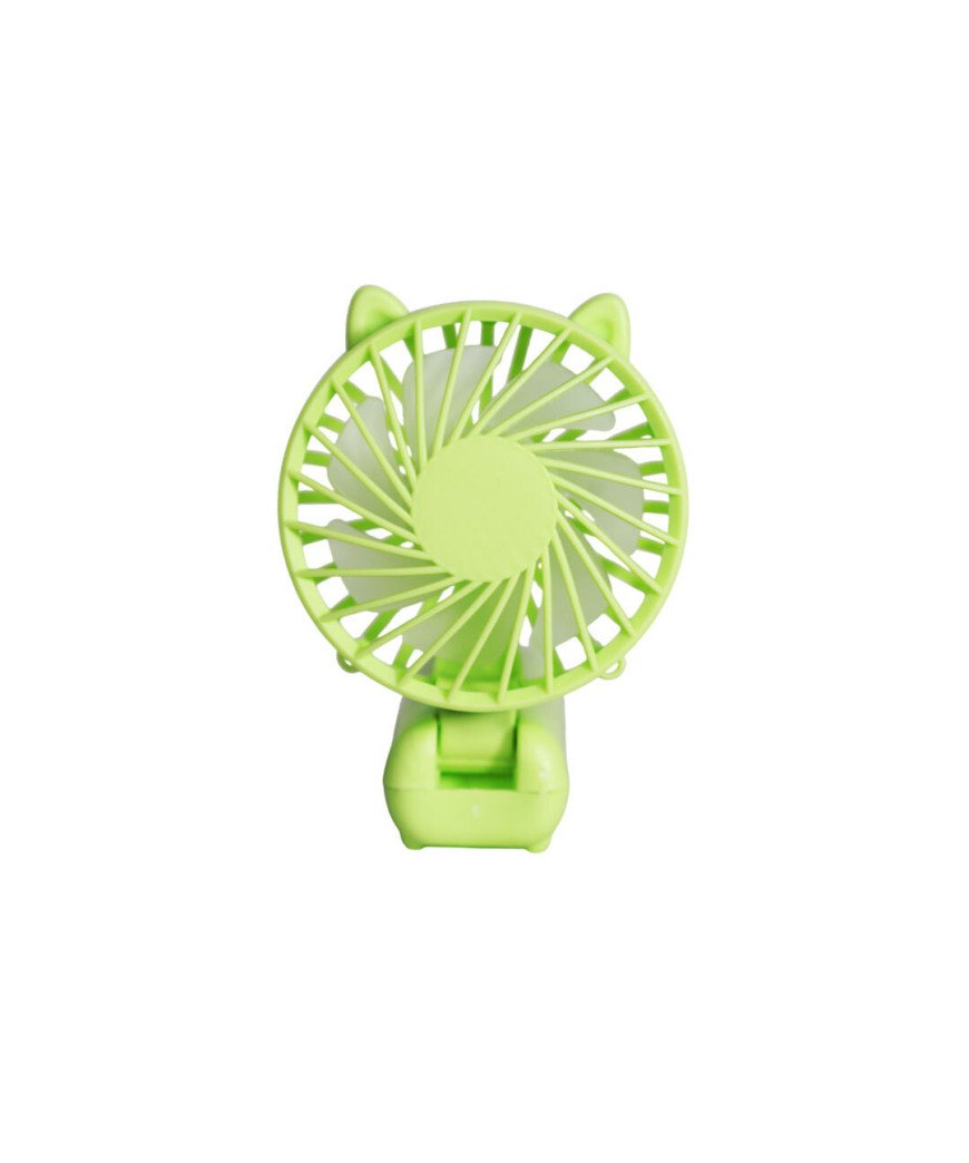 Mini Ventilateur portable USB rechargeable 3 vitesses/vert