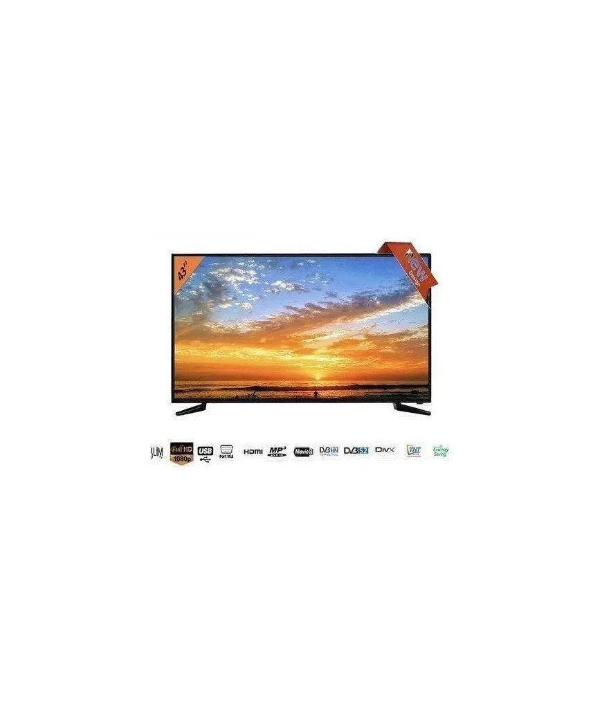 TV Ilux 43 LED Iltv43-1/avec décodeur intégré/Garantie 6 Mois