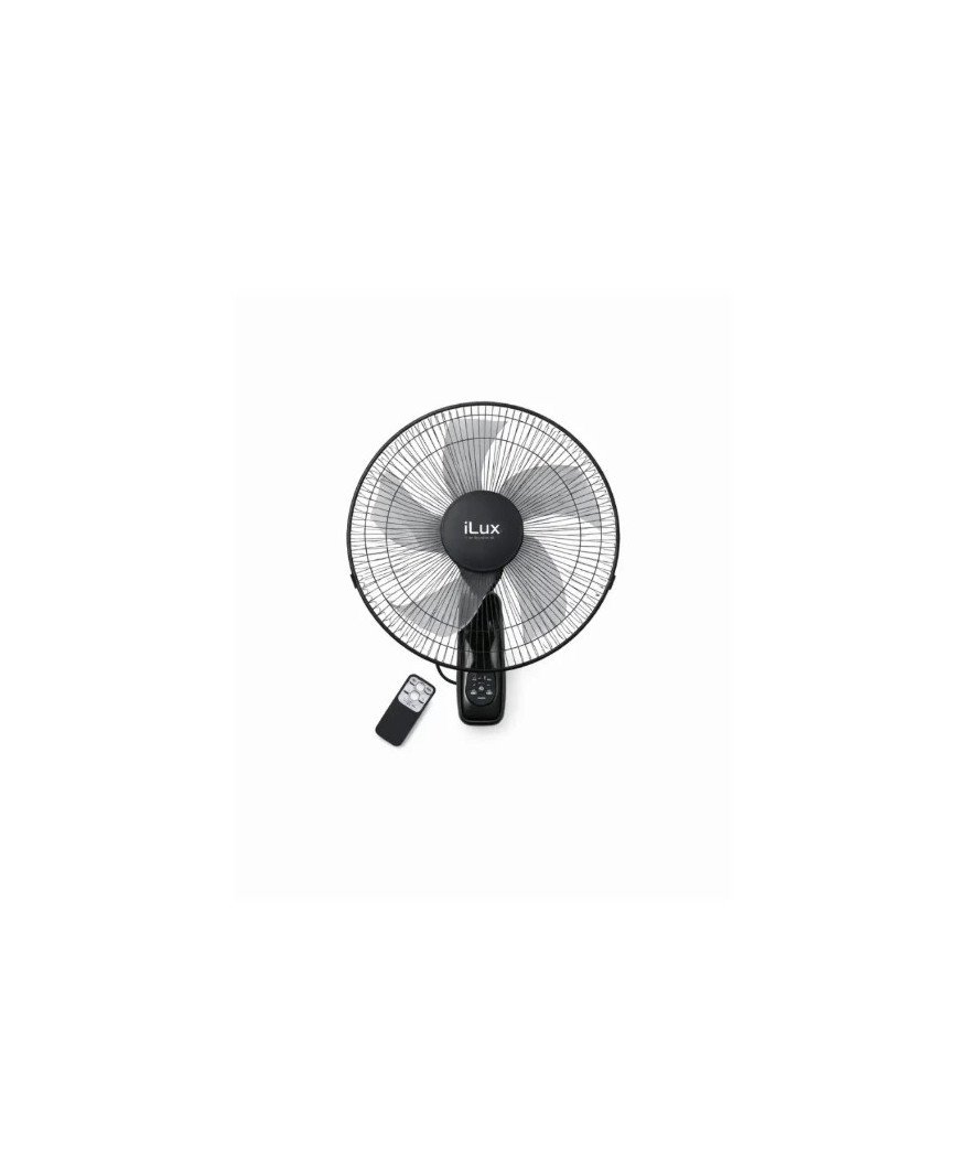 Ventilateur Mural télécommandé /5 Hélices/ 18 pouces/Ilux